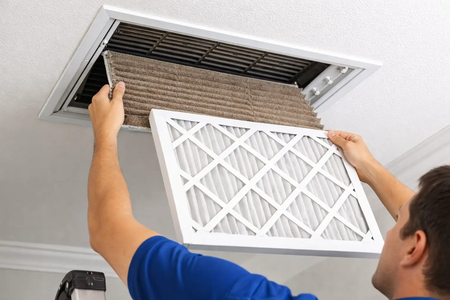 Professional air filter replacement service